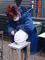 Franny aan het werk